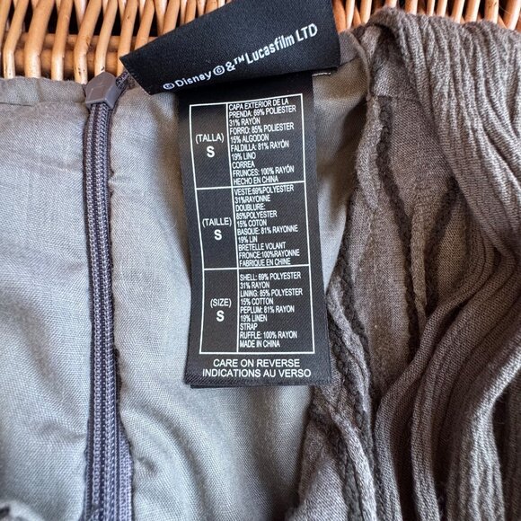 STAR WARS Galaxy's Edge Rey Dress Girls S 5-6 Tunic Costume Disneyland Official - Picture 8 of 8